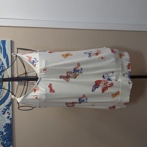 Butterfly blouson tank top